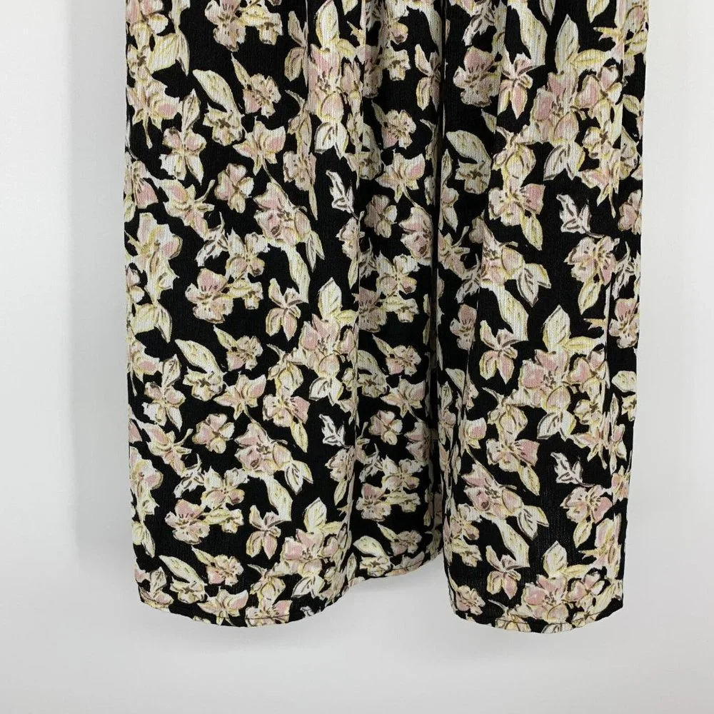 Xhilaration Dress Black Floral Print Off The Shoulder Mini - Picture 5 of 8